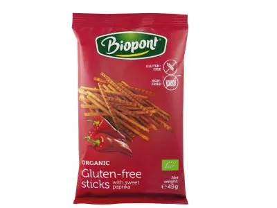 Produkt BEZGLUTENOWE Paluszki Paprykowe 45 g Obraz